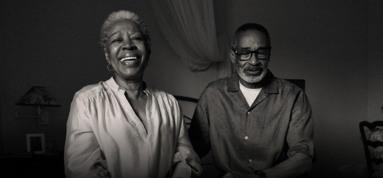 Couple laughing together