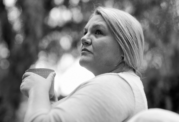 Woman with coffee