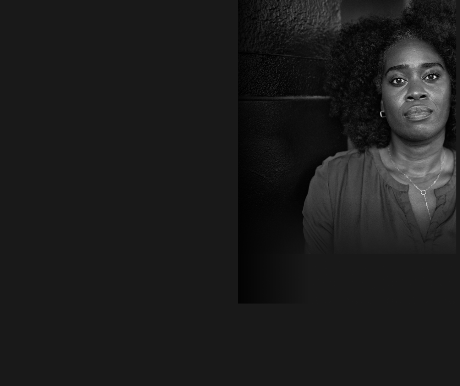 Woman looking straight at camera 2