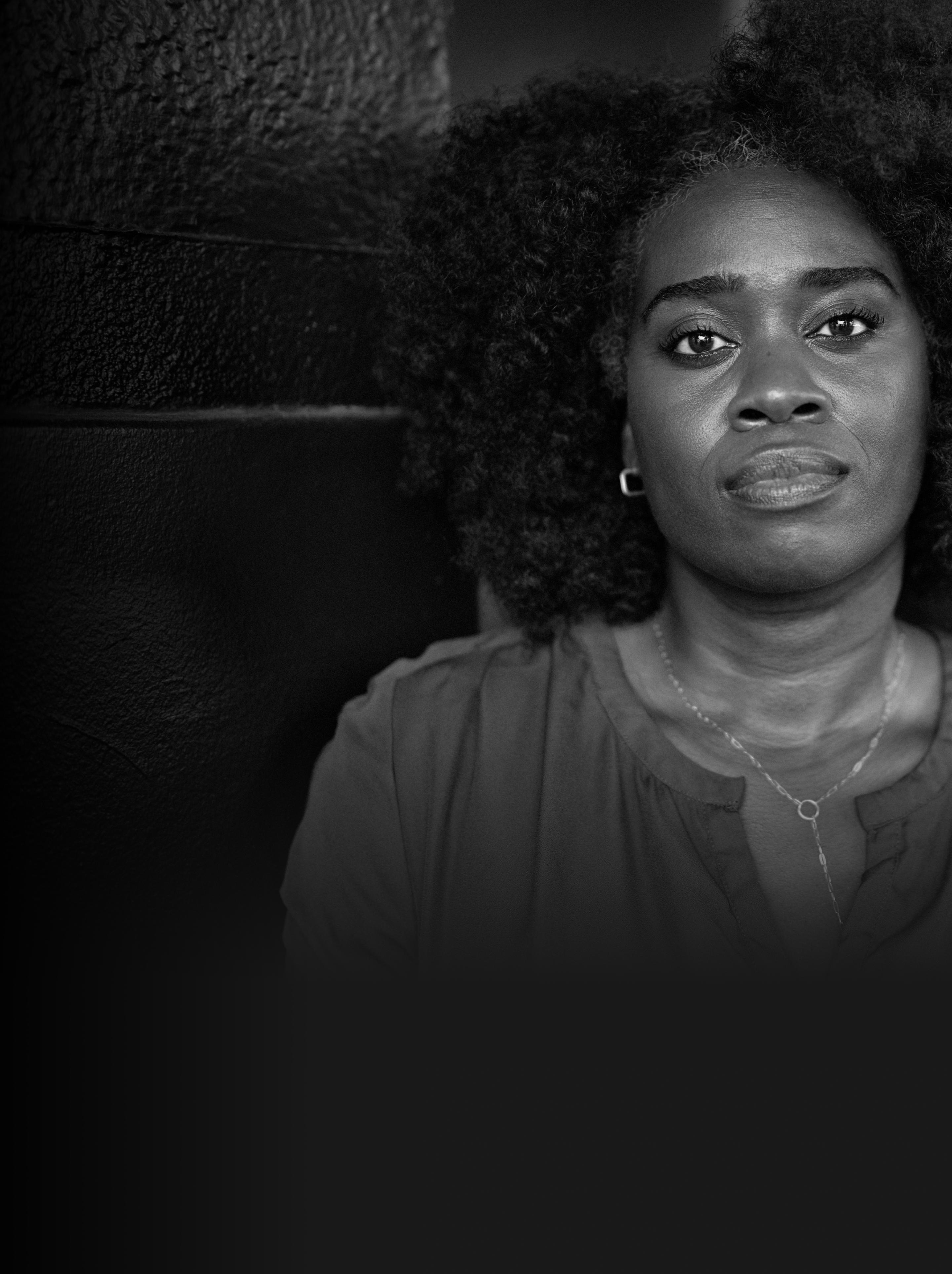 Woman looking straight at camera 2