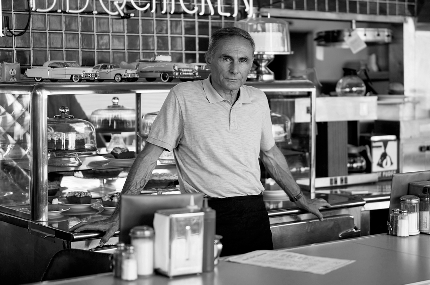 Man behind counter