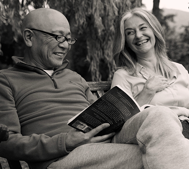 Man and woman on bench
